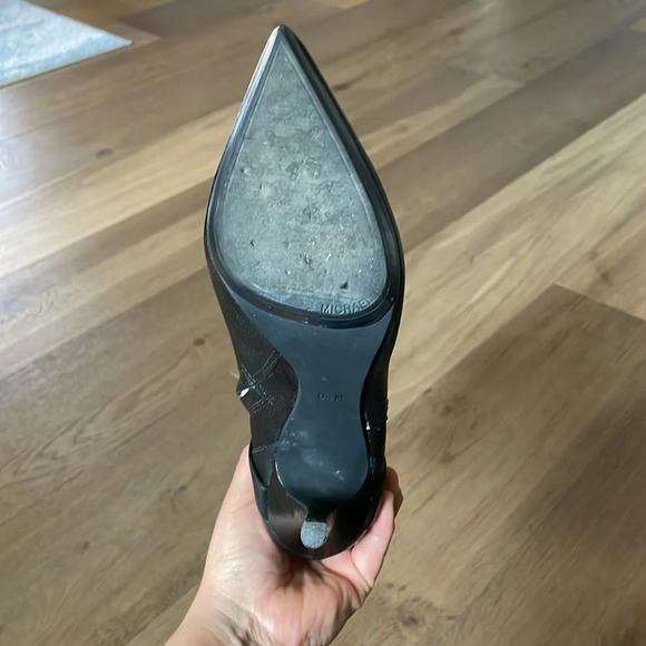 Michael Kors Cheyenne Leather Boot Black Size 8.5 - Picture 16 of 16